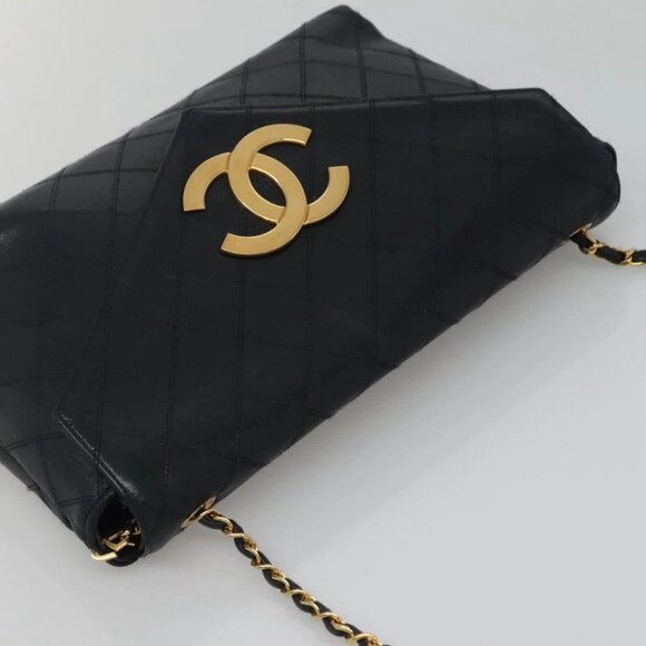 CHANEL Bicolore Deca Coco Chain Shoulder Bag Lamb Skin - Picture 5 of 14